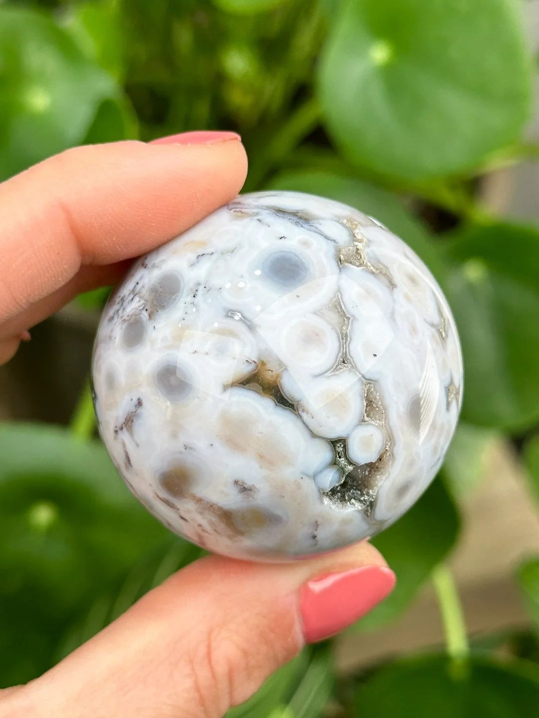 Ocean Jasper Snowfall Sphere — Rocks for the Spirit